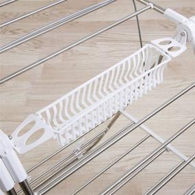 img 2 attached to 👕 Everyday Home Clothes Drying Rack: Folding, Portable Indoor Outdoor Dryer for Clothes, Towels, Linens - Laundry and Home Essentials