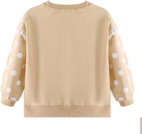 img 3 attached to LZH Toddler Girls Sweatshirts: Adorable Long Sleeve Dot Bowknot Tunic Pullover Blouse Shirt for Cotton Casual Tops Outfit Clothes