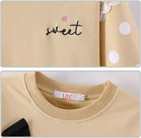 img 1 attached to LZH Toddler Girls Sweatshirts: Adorable Long Sleeve Dot Bowknot Tunic Pullover Blouse Shirt for Cotton Casual Tops Outfit Clothes