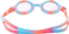 img 3 attached to TYR Youth Tie Dye Swimple Goggles, Pink/White, Unisex Ages 3-10