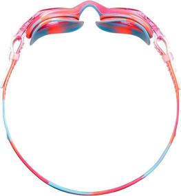 img 1 attached to TYR Youth Tie Dye Swimple Goggles, Pink/White, Unisex Ages 3-10