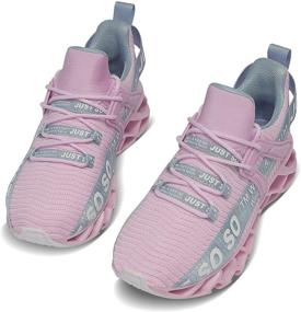 img 1 attached to 👟 Stylish Women's Blade Tennis Sneakers: Non-Slip Running Shoes for Fashionable Walking