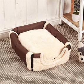 img 3 attached to 🏠 Portable Pet House Soft Dog Bed Cat House | Washable, Removable Cushion | Waterproof | 2 Size Options