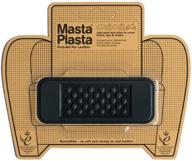 mastaplasta self-adhesive premium instant leather repair patch - 4x1.5 inch - black bandage for sofas, car seats & more logo