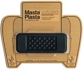 img 4 attached to MastaPlasta Self-Adhesive Premium Instant Leather Repair Patch - 4x1.5 Inch - Black Bandage for Sofas, Car Seats & More