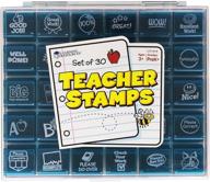 🚀 boost classroom motivation with learning resources jumbo illustrated teacher stamps: 30 encouraging messages stamps for homework logo