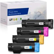 mytoner remanufactured high yield toner cartridge set for xerox phaser 6510 workcentre 6515 (106r03480 black, 106r03477 cyan, 106r03478 magenta, 106r03479 yellow, 4-pack) logo