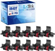 lxtek replacement 10-pack ink roller ribbons - canon, sharp el-1750v, el-1801v logo