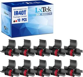 img 4 attached to LxTek Replacement 10-Pack Ink Roller Ribbons - Canon, Sharp EL-1750V, EL-1801V