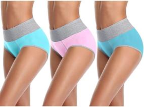 img 1 attached to Womens Waisted Underwear Panties Multipack Women's Clothing in Lingerie, Sleep & Lounge