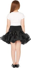 img 1 attached to 👗 Stylish & Twirl-Ready: BlackButterfly Kids Organza Petticoat Skirt