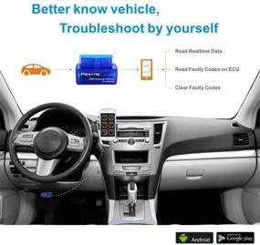 img 3 attached to Панлонг Блютуз OBD2 OBDII автомобильный диагностический сканер для Android - совместим с Torque Pro для проверки индикатора Check Engine Light