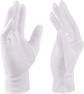 🧤 selizo moisturizing gloves for dry hands overnight - 3 pairs, 100% white cotton - ideal for women with eczema - hand moisturizer sleeping spa gloves for dry hands and eczema relief logo