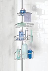 img 2 attached to iDesign York Steel Tension 4-Shelf Corner Storage Caddy - Space-Saving Solution for Neat Organization - Silver