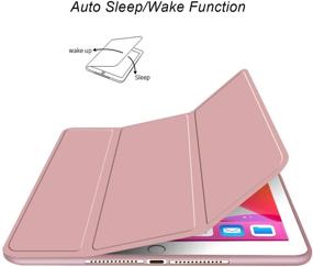 img 2 attached to 🌹 Rose Gold Aoub iPad Air 1 Case: Ultra Slim Lightweight Trifold Stand Smart Auto Sleep/Wake Cover - Soft TPU Silicone Back - 9.7 inch 1st Gen