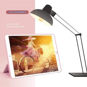 img 3 attached to 🌹 Rose Gold Aoub iPad Air 1 Case: Ultra Slim Lightweight Trifold Stand Smart Auto Sleep/Wake Cover - Soft TPU Silicone Back - 9.7 inch 1st Gen