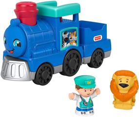 img 1 attached to 🚂 Фишер-Прайс Маленькие Люди Животный поезд: Музыкальная игрушка для малышей и дошкольников, от 1 до 5 лет