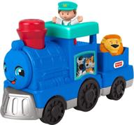 🚂 фишер-прайс маленькие люди животный поезд: музыкальная игрушка для малышей и дошкольников, от 1 до 5 лет логотип