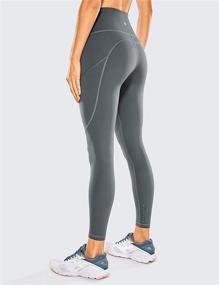 img 3 attached to 🩲 CRZ YOGA Women's Naked Feeling High Waisted Workout Leggings - 25 Inches with Side Pockets