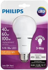 img 1 attached to 💡 Enhance Your Space with Philips LED 3 Way Frosted Light Industrial Electrical