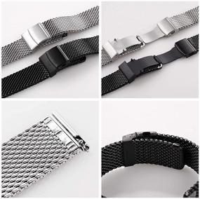 img 1 attached to Silver EACHE Stainless Steel Bracelet with Adjustable Length: A Stylish and Versatile Accessory