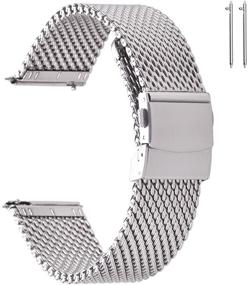 img 4 attached to Silver EACHE Stainless Steel Bracelet with Adjustable Length: A Stylish and Versatile Accessory