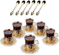 ☕ indulge in opulent turkish tea saucers for the ultimate luxurious tea experience логотип