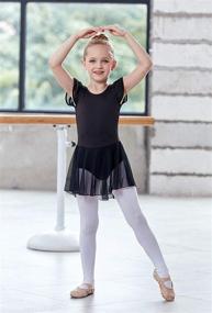 img 3 attached to 👗 MdnMd Toddler Ballet Leotard: Flutter Sleeve Skirt Ballerina Dress for Girls Dance Outfit