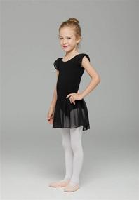 img 1 attached to 👗 MdnMd Toddler Ballet Leotard: Flutter Sleeve Skirt Ballerina Dress for Girls Dance Outfit