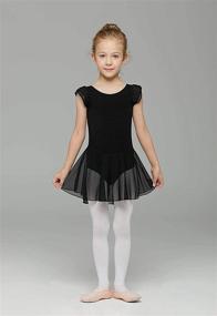 img 2 attached to 👗 MdnMd Toddler Ballet Leotard: Flutter Sleeve Skirt Ballerina Dress for Girls Dance Outfit