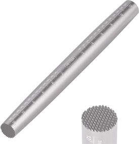 img 4 attached to French Stainless Steel Rolling Pin - Versatile, Non-Stick Dough Roller with Meat Tenderizer End - Perfect for Baking, Fondant, Dough, Pie, Pastry, and Pizza (10.4 Inch)