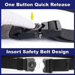 img 3 attached to 🎯 DEYACE Tactical Quick Release Harnesses: Enhanced Non-Slip Men's Belt Accessories