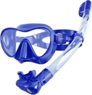 🤿 upgrade diving snorkel set - keystand dry top snorkel mask with adjustable size for adults, anti-leak tempered glass, 180° panoramic scuba mask - complete swimming gear package logo