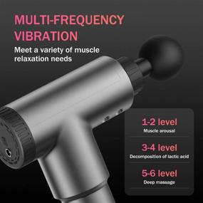 img 1 attached to Rechargeable Handheld Percussion Massager Stiffness Wellness & Relaxation
