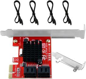 img 4 attached to 💾 Высокоскоростная карта расширения: FebSmart PCIE на 4 порта SATA 3.0 6Gbps для ПК, серверов и NAS-систем