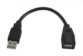 img 1 attached to 6-дюймовый чёрный USB 2.0 кабель высокой скорости от вашего магазина кабелей