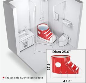 img 1 attached to 🛀 Ultimate Relaxation: Portable Foldable Bathtub for Family Bathroom SPA Experience