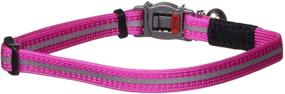 img 2 attached to 🐱 Highly Visible Pink Reflective Nylon Cat Collar with Breakaway Clip and Removable Bell - Adjustable Fit for Most Breeds