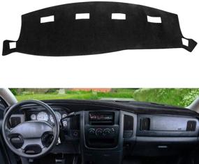img 4 attached to 🚘 Custom Fit Dashboard Cover Mat for Dodge Ram 1500 2002-2005, 2500/3500 2003-2005 (Ram 02-05, Black) - Y22