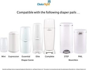 img 3 attached to Ultimate Value Bundle: ChoiceRefill Diaper Genie Pail Refills - 4-Pack with 1080 Count