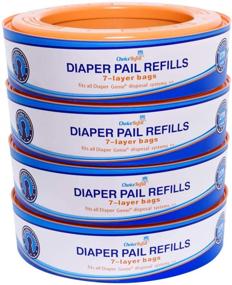 img 4 attached to Ultimate Value Bundle: ChoiceRefill Diaper Genie Pail Refills - 4-Pack with 1080 Count