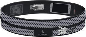 img 3 attached to FlipBelt Reflective Belt Black Medium Outdoor Recreation in Accessories