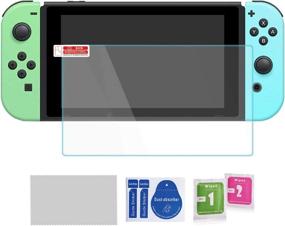 img 1 attached to Complete Accessories Kit for Switch Animal Crossing & OLED 🎮 Model: Carrying Case, Joy Con Covers, Screen Protector, Thumb Grips, USB-C Cable