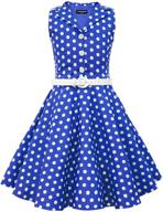 blackbutterfly kids 'holly': vintage polka dot 50's girls dress in classic style logo