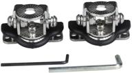 🔧 universal stainless steel body panel compression mount clamps for 10-20 inch slim led offroad light bar & light-weight pod light/cube light mounting on trucks & suvs hood, 360 degree adjustable, pack of 2 logo