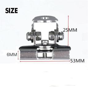 img 2 attached to 🔧 Universal Stainless Steel Body Panel Compression Mount Clamps for 10-20 Inch Slim LED Offroad Light Bar & Light-Weight Pod Light/Cube Light Mounting on Trucks & SUVs Hood, 360 Degree Adjustable, Pack of 2