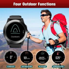 img 3 attached to 📱 READ Smart Watch: 1.28" Touchscreen Fitness Tracker for Android & iOS Phones - Heart Rate, Sleep Monitoring, IP67 Waterproof - Men's Edition