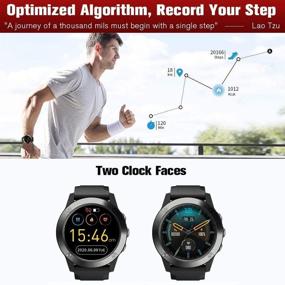 img 1 attached to 📱 READ Smart Watch: 1.28" Touchscreen Fitness Tracker for Android & iOS Phones - Heart Rate, Sleep Monitoring, IP67 Waterproof - Men's Edition