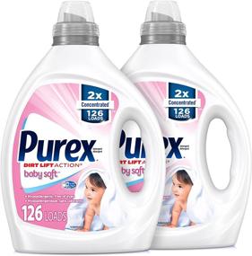 img 3 attached to 👶 Purex Liquid Baby Laundry Detergent: 2X Concentrated, 2 Pack, Baby Soft Scent, 252 Total Loads