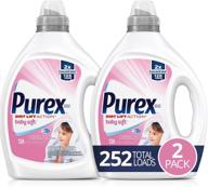 👶 purex liquid baby laundry detergent: 2x concentrated, 2 pack, baby soft scent, 252 total loads logo